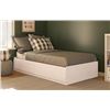 Image 1 : AMERIWOOD HOME TWIN PLATFORM BEDFRAME WITH DRAWERS 8133341COM COMPLETE MINOR FREIGHT DAMAGE, RETAIL 