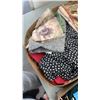 Image 8 : 2 BOXES OF FABRIC, YARN