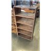 Image 3 : WOOD SHELF AND RATTAN SHELVES