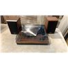 Image 3 : TOSHIBA BELT DRIVE TURNTABLE WITH SPEAKERS - TESTED WORKING, NO NEEDLE - RETAIL $228