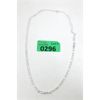 Image 1 : .925 Sterling Silver 20 Inch Long Figaro Necklace