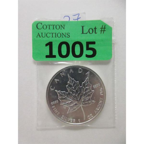 1 Oz .9999 Silver 2012 Canada Maple Leaf Coin