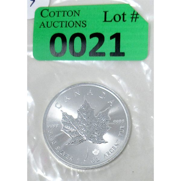 1 Oz .9999 Silver 2020 Canada Maple Leaf Coin 