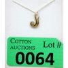 Image 1 : 14 KT Yellow Gold .04 CT Diamond Pendant