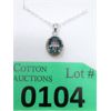 Image 1 : Mystic Topaz & Diamond Sterling Silver Pendant 