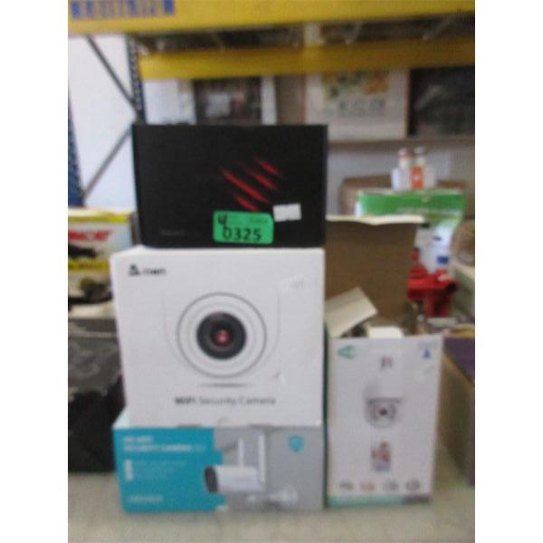 Tanix TV Box & 3 Assorted WiFi Security Cameras