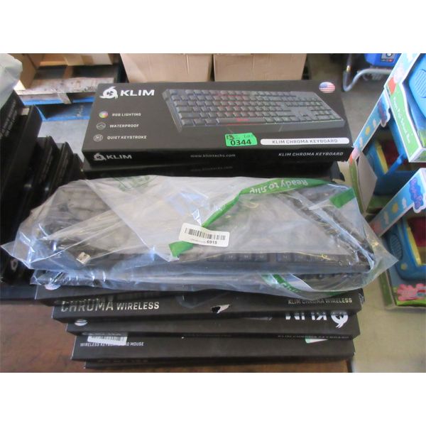 13 Assorted KLIM Chroma & Unity Keyboards