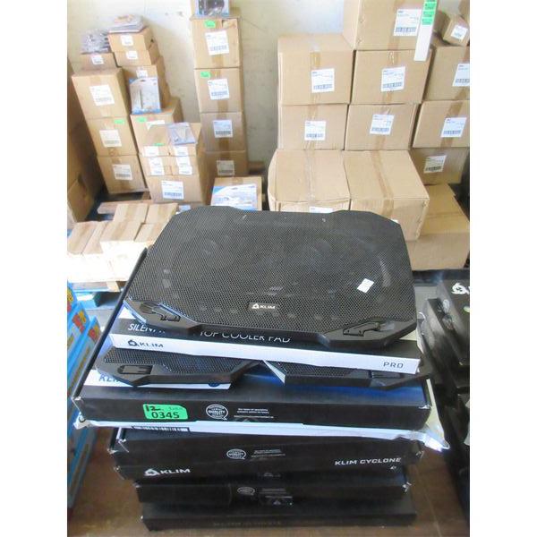 12 Assorted KLIM Laptop Cooling Pads