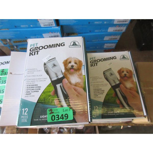 2 New 12 Pcs. Pet Grooming Kits