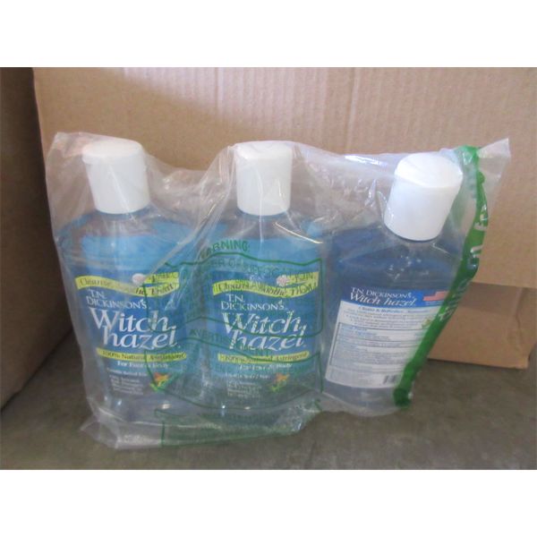 3 Bags of 3 Dickenson's 473 ml Witch Hazel