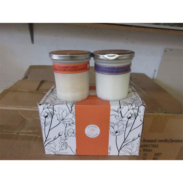 3 Sets of 2 Aromatherapy Jar Candles - 7.4 Oz