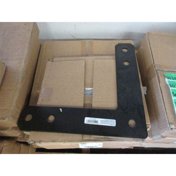 3 Sets of 4 Black Metal L Brackets - 2.5 x 12 x 12"