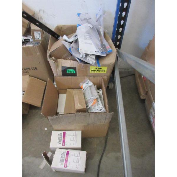 2 Boxes of Assorted New Metal Hardware 