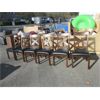 Image 1 : 6 Matching Wood Dining Chairs 