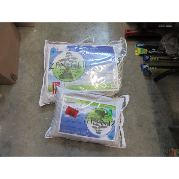 2 Zen Chi Buckwheat Pillows -1 Personal Size & 1 Twin Size