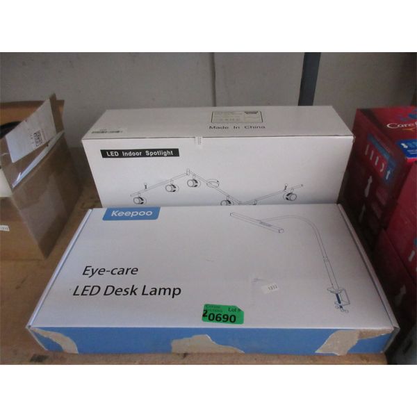 LED Indoor Spot Light & LED Desk Lamp 