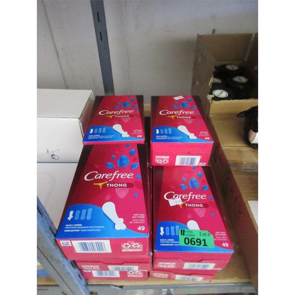 11 Boxes of 49 Carefree Thong Liners - Unscented