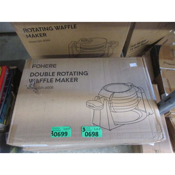 3 Rotating Waffle Makers  