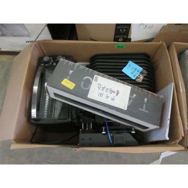 Box Lot of Soundbar, Toaster Oven & Mini 3D Printer