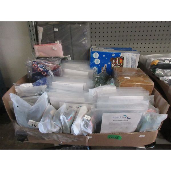 Box of Assorted Amazon Overstock Merchandise