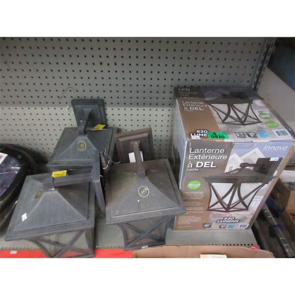 4 LED Outdoor Wall Lanterns