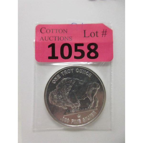 1 Oz .999 Silver Liberty First Nations/Buffalo Round 