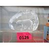 Image 1 : Vintage Nybro Sweden Crystal Polar Bear Sculpture 