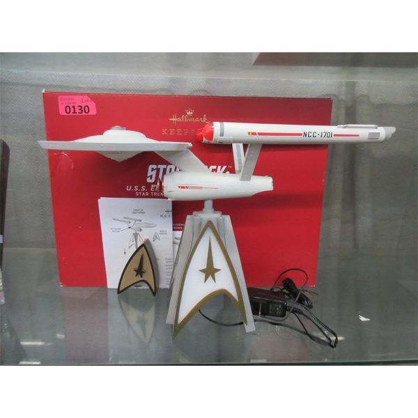 Large Hallmark Star Trek USS Enterprise with Box