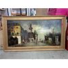 Image 1 : Large Framed Street Scene Painting 