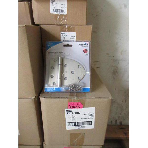 2 Cases of 20 Heavy Duty Metal Strap Hinges