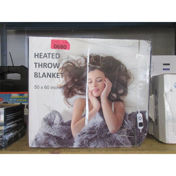 Heated Throw Blanket - 50  x 60   