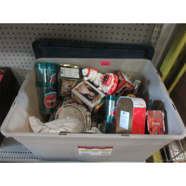 Tote of Coca-Cola Memorabilia 