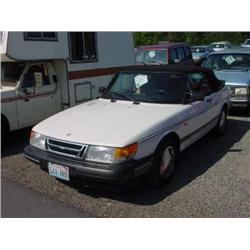 *89 SAAB 900CV CONVERTIBLE 2DR EXMT.                                  