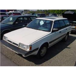 88 SUBARU GL-10 FULL TIME 4X4 TURBO S/W EXMT.                         