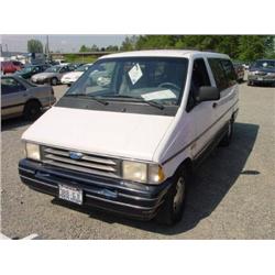 94 FORD AEROSTAR XLT 4X4 VAN EXMT.                                    
