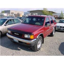 *92 ISUZU RODEO XS 4X4 4DR EXMT.                                      