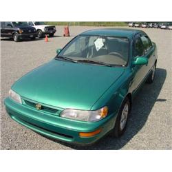 *97 TOYOTA COROLLA DX 5SPD 4DR 100,519 ACTUAL                         