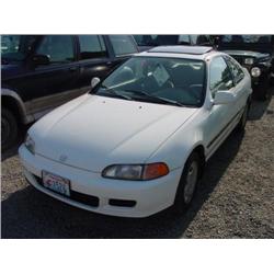 93 HONDA CIVIC EX 5SPD 2DR EXMT.                                      