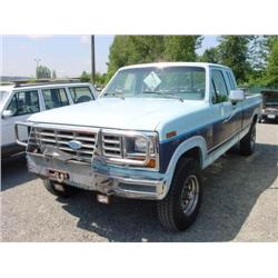 86 FORD F-250 P/U EXMT.                                               