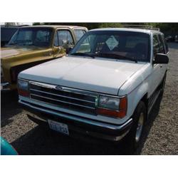 92 FORD EXPLORER 4X4 4DR REBUILT TITLE EXMT.                          