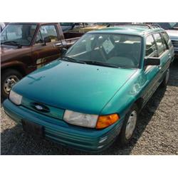 93 FORD ESCORT LX S/W EXMT.                                           