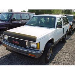 92 GMC JIMMY SLT 4X4 4DR EXMT.                                        