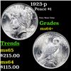 Image 1 : 1923-p Peace Dollar $1 Grades Choice+ Unc