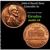 Image 1 : 1960-d Small Date Lincoln Cent 1c Grades GEM Unc RD