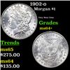 Image 1 : 1902-o Morgan Dollar $1 Grades Choice+ Unc