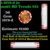 Image 1 : Shotgun Lincoln 1c roll, 1979-d 50 pcs Bank Wrapper.