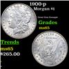 Image 1 : 1900-p Morgan Dollar $1 Grades GEM Unc