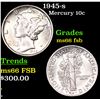 Image 1 : 1945-s Mercury Dime 10c Grades GEM+ FSB