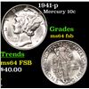 Image 1 : 1941-p Mercury Dime 10c Grades Choice Unc FSB