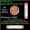 Image 1 : Shotgun Lincoln 1c roll, 1970-d 50 pcs Bank Wrapper.